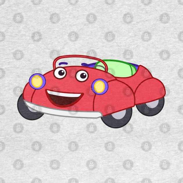 Bongo Beep Beep Cartoon Car Design Big smile by Dinos Friends